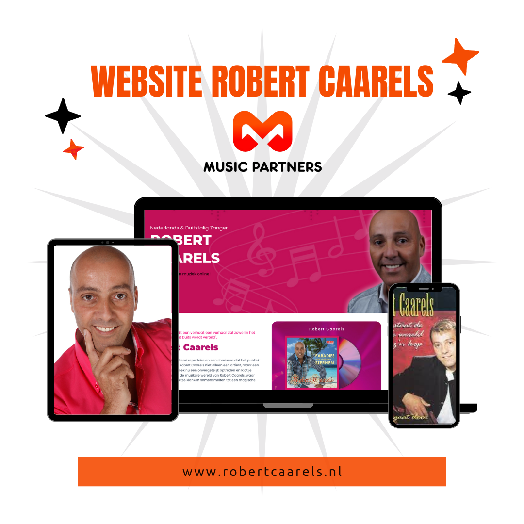 nieuwe website robert caarels, muziekpartners.nl
