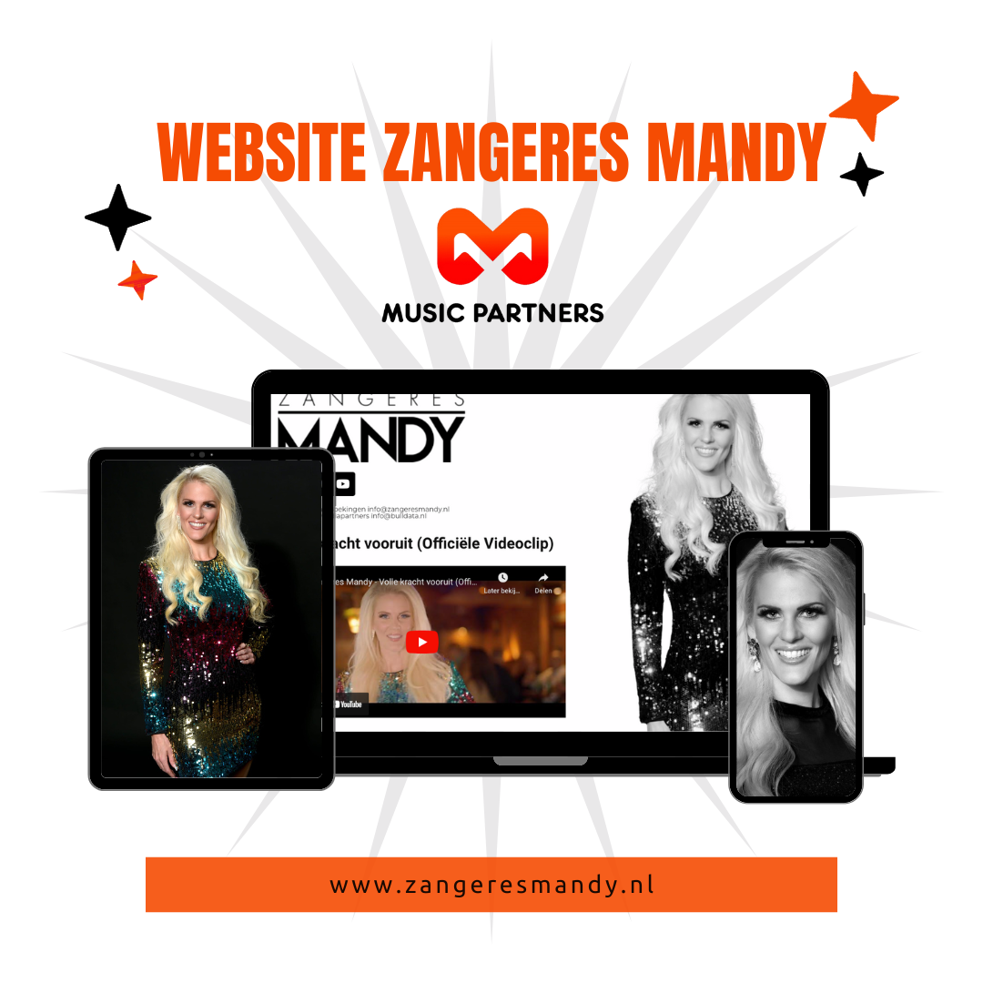 Website Zangeres mandy